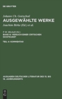 Image for Ausgewahlte Werke, Bd 6/Tl 4, Kommentar