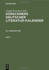 Image for Kurschners Deutscher Literatur-Kalender. 58. Jahrgang 1981