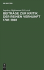 Image for Beitr?ge Zur Kritik Der Reinen Vernunft 1781-1981
