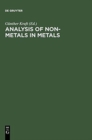 Image for Analysis of Non-Metals in Metals