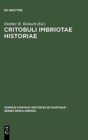 Image for Critobuli Imbriotae Historiae