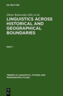 Image for Linguistics across Historical and Geographical Boundaries