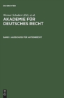 Image for Akademie fur Deutsches Recht, Bd I, Ausschuss fur Aktienrecht