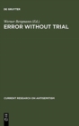 Image for Error Without Trial