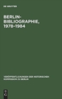 Image for Berlin-Bibliographie, 1978-1984