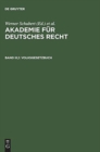 Image for Akademie fur Deutsches Recht, Bd III,1, Volksgesetzbuch