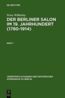Image for Der Berliner Salon im 19. Jahrhundert (1780-1914)