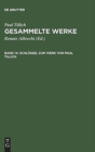 Image for Schlussel Zum Werk Von Paul Tillich : Textgeschichte Und Bibliographie Sowie Register Zu Den Gesammelten Werken