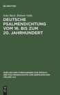 Image for Deutsche Psalmendichtung vom 16. bis zum 20. Jahrhundert