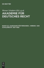 Image for Akademie fur Deutsches Recht, Bd III,4, Ausschuss fur Personen-, Vereins- und Schuldrecht. 1937-1939