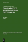 Image for Comparative Austronesian Dictionary : An Introduction to Austronesian Studies