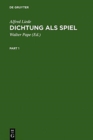Image for Dichtung als Spiel