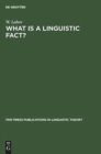 Image for What is a linguistic fact?