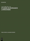 Image for Studies in Romance Languages