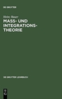 Image for Maß- Und Integrationstheorie