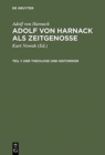 Image for Adolf Von Harnack ALS Zeitgenosse