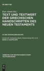 Image for Text und Textwert der griechischen Handschriften des Neuen Testaments, Band 2, Hauptliste