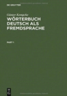Image for Woerterbuch Deutsch als Fremdsprache