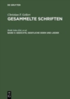 Image for Gesammelte Schriften, Bd II, Gedichte, Geistliche Oden und Lieder