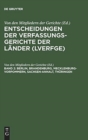 Image for Entscheidungen der Verfassungsgerichte der Lander (LVerfGE), Band 2, Berlin, Brandenburg, Mecklenburg-Vorpommern, Sachsen-Anhalt, Thuringen