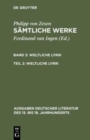 Image for Weltliche Lyrik