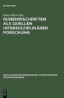 Image for Runeninschriften als Quellen interdisziplinarer Forschung