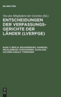 Image for Entscheidungen der Verfassungsgerichte der Lander (LVerfGE), Band 3, Berlin, Brandenburg, Hamburg, Mecklenburg-Vorpommern, Saarland, Sachsen-Anhalt, Thuringen