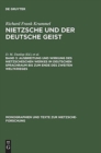 Image for Ausbreitung Und Wirkung Des Nietzscheschen Werkes Im Deutschen Sprachraum Bis Zum Ende Des Zweiten Weltkrieges : Ein Schrifttumsverzeichnis Der Jahre 1919-1945