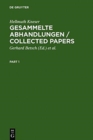 Image for Gesammelte Abhandlungen / Collected Papers