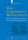 Image for Das Gegenwort-Woerterbuch