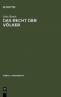 Image for Das Recht Der Volker