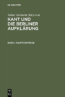 Image for Kant und die Berliner Aufklarung