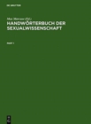 Image for Handwoerterbuch Der Sexualwissenschaft