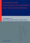 Image for Handbuch Der Politischen Philosophie Und Sozialphilosophie