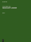 Image for Neidhart-Lieder : Texte Und Melodien Samtlicher Handschriften Und Drucke