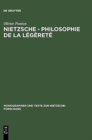 Image for Nietzsche - Philosophie de la legerete
