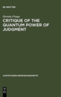 Image for Critique of the Quantum Power of Judgment