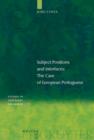 Image for Subject positions and interfaces: the case of European Portuguese