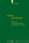 Image for Culture and Identity: Historicity in German Literature and Thought 1770-1815