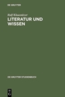 Image for Literatur und Wissen