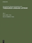 Image for Thesaurus Linguae Latinae