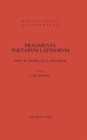 Image for Fragmenta poetarum Latinorum epicorum et lyricorum