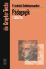 Image for Padagogik: Die Theorie der Erziehung von 1820/21 in einer Nachschrift
