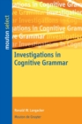 Image for Investigations in Cognitive Grammar