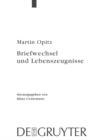 Image for Briefwechsel und Lebenszeugnisse: Kritische Edition mit Ubersetzung