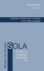 Image for Acquisition of Word Order in Chinese as a Foreign Language