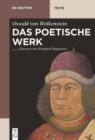 Image for Das poetische Werk: Gesamtubersetzung in neuhochdeutsche Prosa mit Ubersetzungskommentaren und Textbibliographien von Wernfried Hofmeister