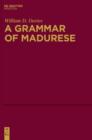 Image for A Grammar of Madurese