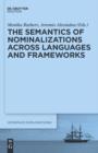 Image for The Semantics of Nominalizations across Languages and Frameworks : 22