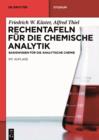Image for Rechentafeln fur die Chemische Analytik: Basiswissen fur die Analytische Chemie